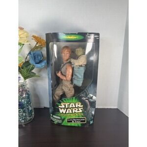 Star Wars Hasbro Power of the Jedi Luke Skywalker & Yoda 12" Action Figure Doll